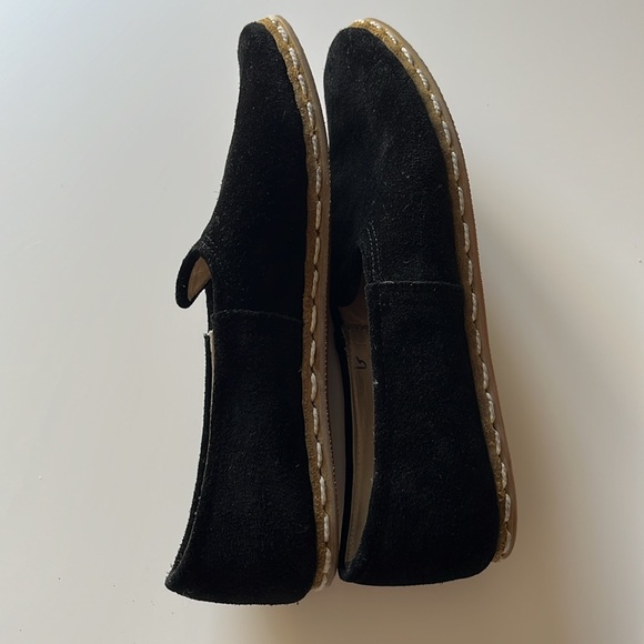 Sabah Black Suede Slip On Shoes Loafers - Picture 5 of 6